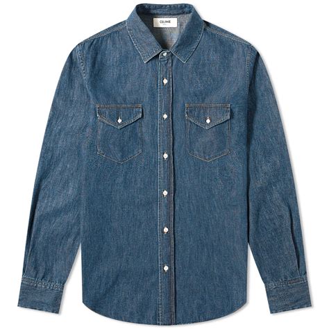 celine shirt buy online|celine denim shirts.